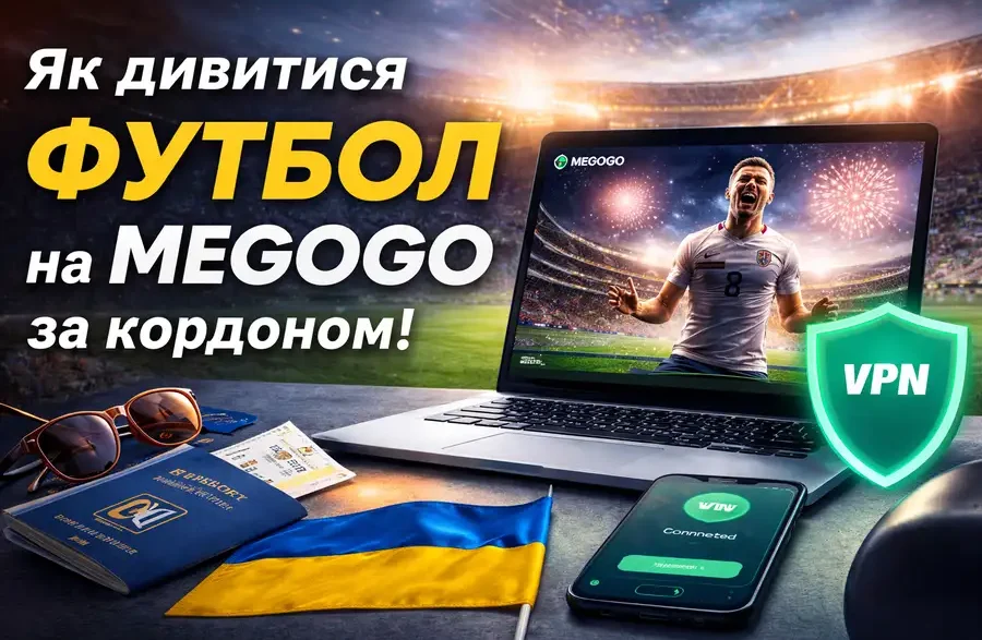 Як дивитися футбол на Megogo за кордоном