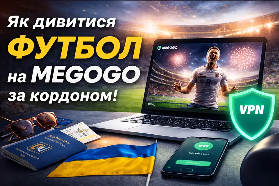 Як дивитися футбол на Megogo за кордоном