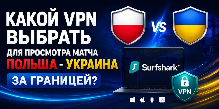 Какой VPN выбрать для просмотра матча Польша Украина за границей