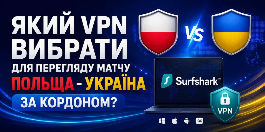 Який VPN вибрати для перегляду матчу Польща - Україна за кордоном?