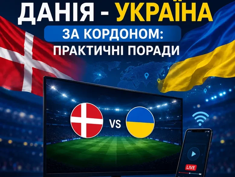 Як дивитися Данія Україна за кордоном