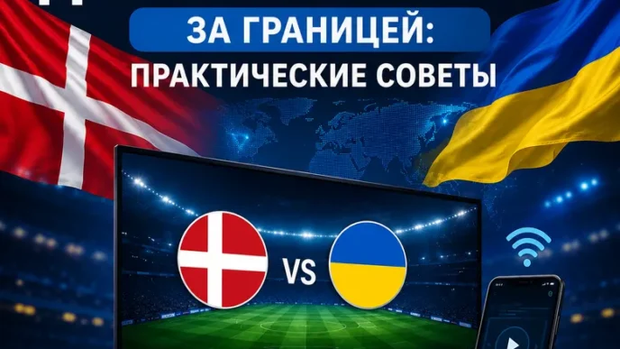 Как смотреть Дания - Украина за границей