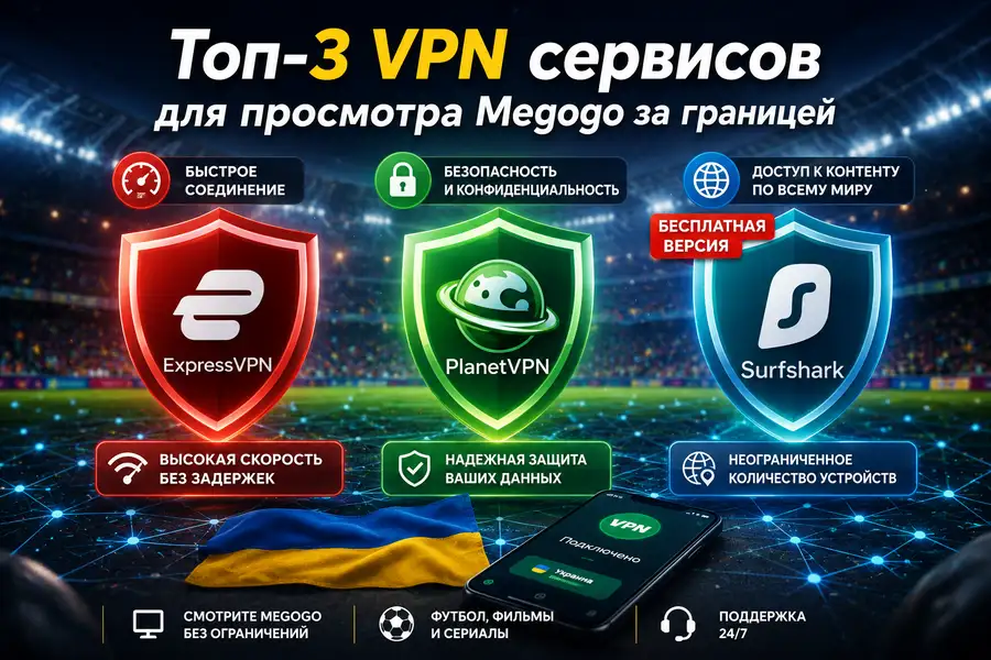 Топ-3 VPN-сервисом для просмотра Megogo за границей