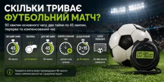 Скільки триває футбольний матч