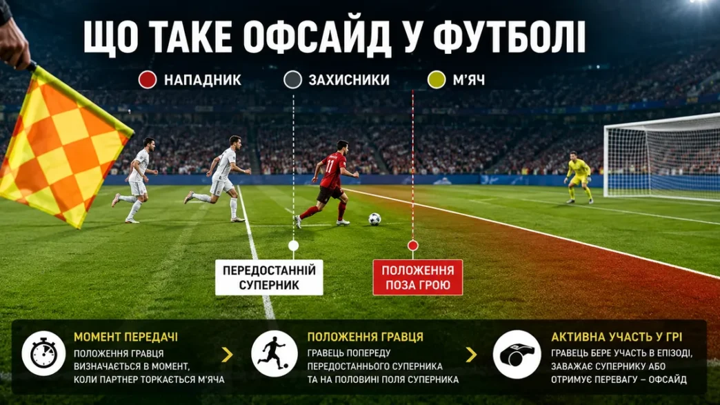 Що таке офсайд у футболі